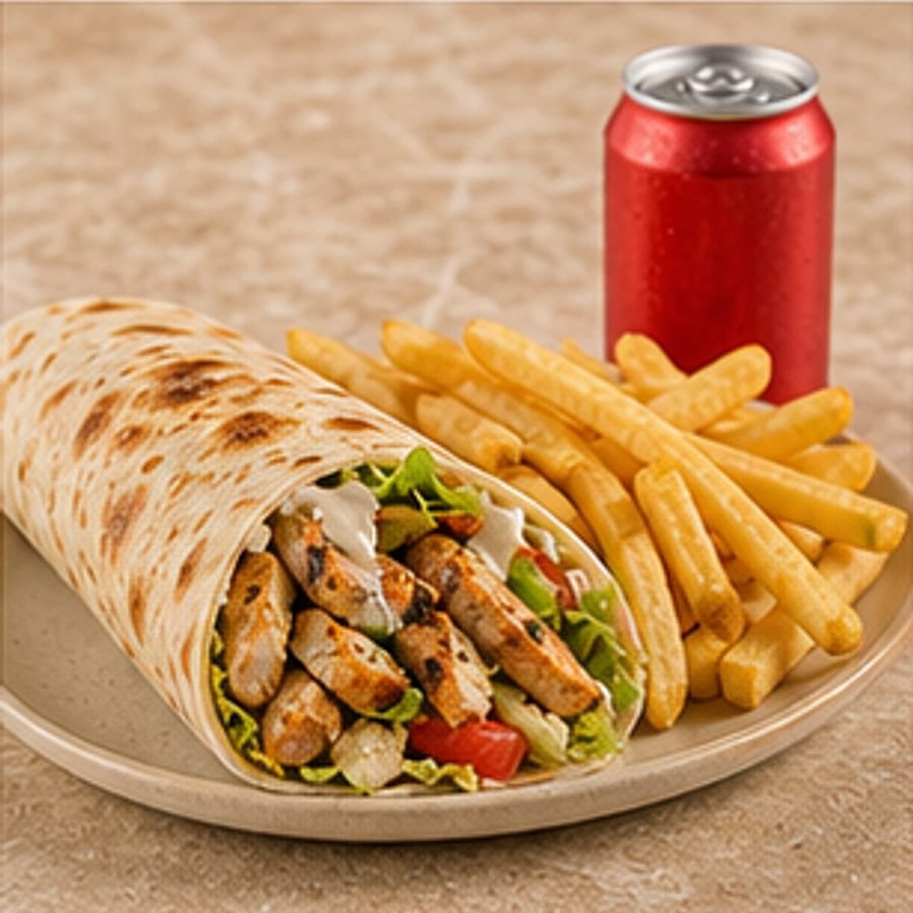 Foto de Combo shawarma de pollo
